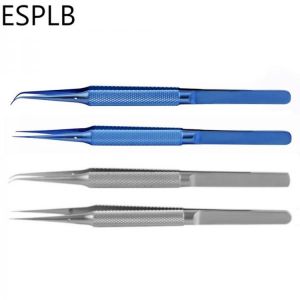 Precision Titanium Alloy/Stainless Steel Fly Line 0.15mm Fingerprint Tweezers Electronic Components Straight/Curved Tip Tweezers