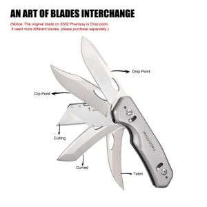 ROXON S502 Phantasy Folding Knife Survival Pocket Tool with Replaceable Knife Blade