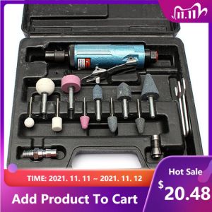14 Pieces Air Compressor Die Grinder Grinding Polish Stone Kit 1/4  Air Grinder Mill Engraving Tools Kits Pneumatic Tools