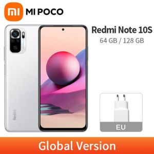 In Stock Global Version Xiaomi Redmi Note 10S 64GB / 128GB Cellphone 64MP Camera Helio G95 33W Fast Charge AMOLED Display