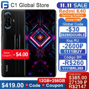 Global ROM Xiaomi Redmi K40 Gaming Edition 12GB 256GB Smartphone 120Hz Display 64MP Camera  Dimensity 1200 Octa Core