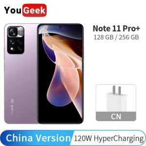 Chinese Version Xiaomi Redmi Note 11 Pro+ 128/256GB 120W HyperCharging 108MP Camera Dimensity 920 Smartphone