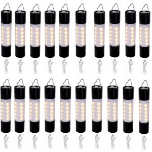 1-20pcs USB Rechargeable Hanging Flashlight Zoomable Aluminum alloy + ABS LED Torch Camping Tent Lamp Torch Outdoor Night Light