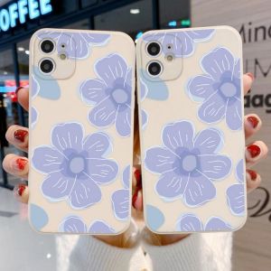 1pcs Phone Case for IPhone 12 Case Flower Cover Soft Cover IPhone 11 12 Pro Max X XR XS 7 8 Plus 6 6S SE 2020 Iphone 8 Plus Case