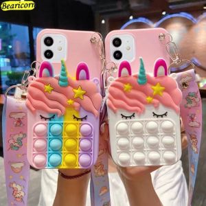 Coin Purses Pop Cases For Samsung Galaxy J2 J3 J4 J5 J6 J7 Prime J8 A5 A6 A7 A8 Plus A9 2018 2017 2016 Unicorn Wallet Bags Cover