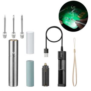 The latest two power supply methods battery soldering iron USB wireless charging soldering iron 510 interface 18650 battery