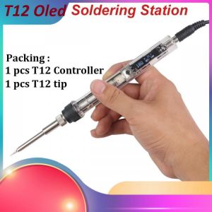 DC12~24V T12 OLED 72W Mini Electric Soldering Iron Adjustable Temperature Portable Solder Welding Station BC2 Tip tool not SH72