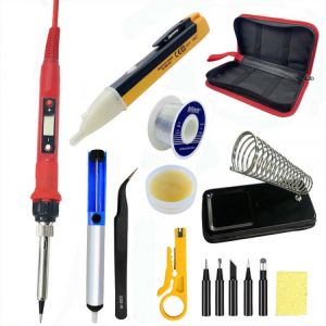 80W digital LCD display soldering iron Temperature Adjustable Electric Soldering station welding Tool Lead-free 180-480C