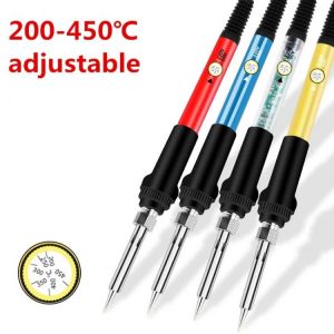 New Soldering Iron 60W Adjustable Temperature Electric Solder Iron Rework Station Mini Handle Heat Pencil Welding Repair Tools