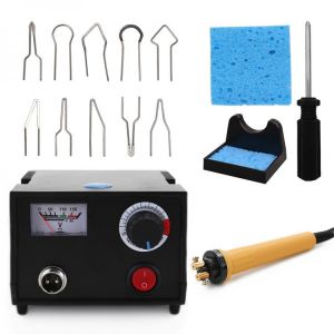 Wood Burner Pyrography Pen Burning Machine Gourd Crafts Tool Set With Welding Wire Top Adjustable Temperature With Wire Tips