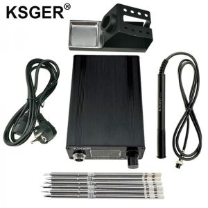 KSGER T12 OLED Soldering Station STM32 V2.1S DIY Controller T12 Iron Tips Welding Kits ABS Handle Holder Stand Quick Heating