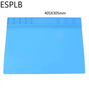 Heat Insulation Repair Pad Heat Resistant Silicon Work Pad Desk BGA Hot Air Gun Station ESD Soldering Insulator Maintenance Pad