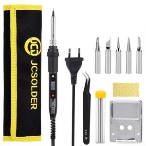 New 908s LCD Dgital Soldering Iron Kit 80W 220V 110V Temperature Adjustable Welding Tools Kit Soldering Rework Station Solder