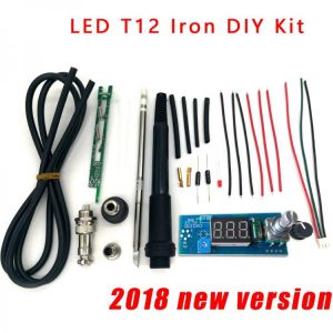 STC-T12 solder iron DIY kits/Unit Digital Soldering Iron Station Temperature Controller Kits / QUICKO MINI STC-LED-T12 DIY sets
