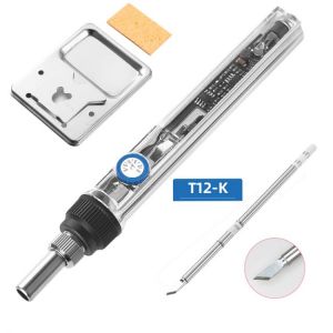 T12 75W Mini Electric Soldering Iron Adjustable Temperature Solder Welding Station DC 12-24V DIY Handle Kit SH72 Welding Tool
