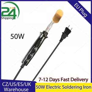 50W Electric Soldering Iron Plastic Handle copper Flat Tip Car Bumper Repai DIY Arts and Crafts or Professional Surface Repair