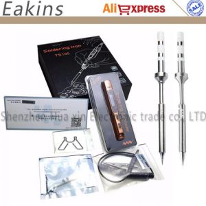 Mini Portable TS100 Programmable Electric Soldering Iron OLCD Digital Display Rapid Warming+ 2pcs TS Tips
