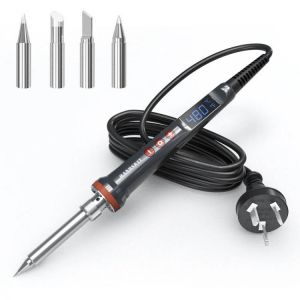90W/100W/200W   LED Digital Soldering Iron Kit 110V/220V Adjust Temperature Electrical Soldering Iron 4 Wire Core Welding Tools