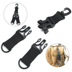Safe Climbing Buckle Nylon Webbing Backpack Clips Ribbon Sanity Camping Attach Belt Clip Kit Carabiner Strap Clasp D Hanging