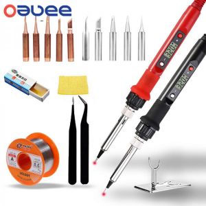 220V 80W LCD Electronic Soldering Iron Kit Adjustable Welding Solder Temperature Soldering Irons Rework Station Soldering Tools