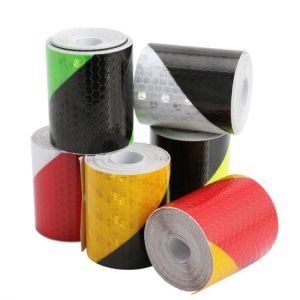 CPDD 2"X118" Reflective Safety Tape Warning Adhesive Engineering Marking Tape Sticker