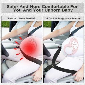 Pregnancy Seat Belt Car Pregnant Woman Expectant Mother Car Safety Belt Adjuster Comfort Safe Protect Unborn Baby