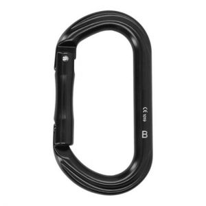 Outdoor Safety Buckle Anodized Black Wear Resistant Lightweight Climbing Carabiner for Rock Climbing Mountaineering