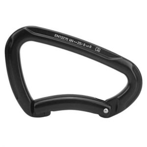 Carabiner Mountaineer Equipment Climbing Lock Hook Black Aluminum Alloy for Rock Climbing Mountaineering