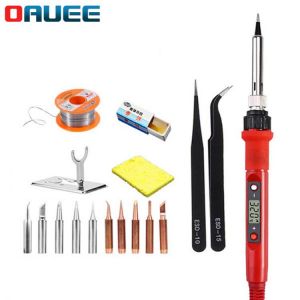 220V 80W Lcd Electronic Soldering Iron Kit Adjustable Welding Solder Temperature Soldering Irons Rework Station Soldering Tools