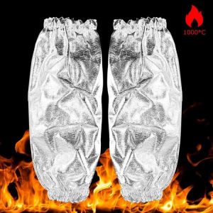 1000℃ Heat Resistant High Temperature Safety Work  Aluminum Foil Fireproof Oversleeve Arm Guard Protection Arm