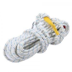 rescate emniyet kemeri 65.6ft 0.5in Survival Safety Auxiliary Rope 9‑Strand Cord for Mountaineering Rock Climbing Fire