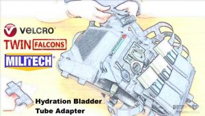 MILITECH TWINFALCONS TW Hydration Bladder Tube Adapter Water Bladder Tube Adaptor Connector for JPC 2.0 FCSK Slickster CQC CQB