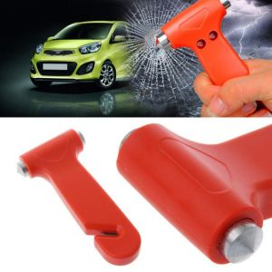 P82F 2 in 1 Car Emergency Safety Escape Hammer Glass Window Breaker Cutter Tool