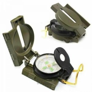 Metal Pocket Army Style Compass Military Camping Hiking Survival Marching New