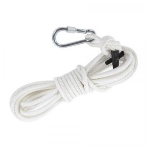 32.8ft 0.3in Survival Safety Auxiliary Rope Lanyard 6‑Strand Cord for Mountaineering Rock Climb high temperature resistance