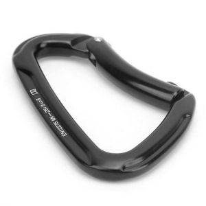 Climbing Lock Hook Elastic Buckle Design D-Shape Carabiner Oxidation Resistant 2500kg Load Bearing for Rock Climbing