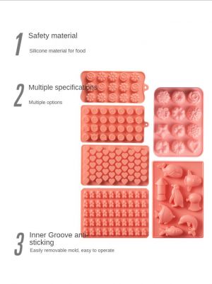 Silica gel QQ sugar cartoon pudding mold cheese jelly lollipop chocolate homemade