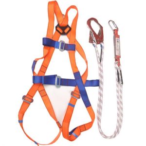 European-style full body five-point high-altitude safety belt Human body safety rope, double-rope hook structure, buffer package