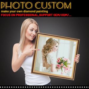 SJDIYDP Diy Photo Custom Diamond Painting Full Sqaure Round Drill Artwork Personalise Wedding Diamond Embroidery Mosaic Handmade
