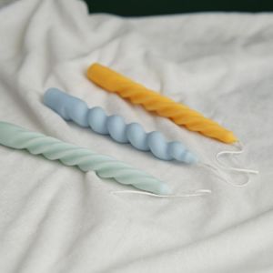 Rotating Screw Candle Silicone Mold Twist Rod Wax Mould Simple Style Candle Silicone Mold Candle Making Plaster Mold