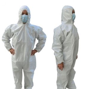 Disposable Protection Gown Dust Spray Suit Siamese Non-woven Dust-proof Anti Splash Clothing Safely Protection Clothes