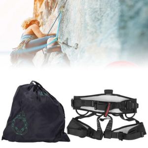 Outdoor Rock Climb Half Body Waist Support Climbing Harness Rappelling Work Safety Belt for Mountaineering
