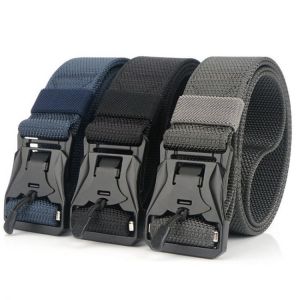 New Military tactical nylon belt magnetic buckle zinc alloy outdoor Oxford cloth free adjustment belt fashion multi-purpose belt