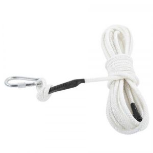 Equipment 32.8ft 0.3in Survival Safety Auxiliary Rope Lanyard 6‑Strand Cord for Mountaineering Rock Climbing Fire Escape