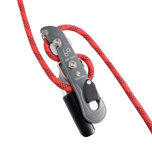 Climbing Stop Descender Rappelling Belay Device for Ropes 9-12mm for Rock Climbing Peak Rescue Aluminum-Magnesium Alloy