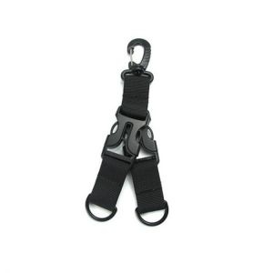 Outdoor Multifunctional Webbing Backpack Carabiner D-shaped Hanging Ring Keychain Tactical Double Detachable Quick Hanging Nylon
