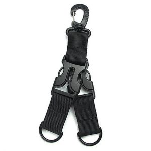 Ribbon Camping Attach Belt Clip Kit Carabiner Strap Clasp D Hanging Safe Climbing Buckle Nylon Webbing Backpack Clips