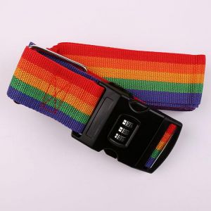 1pc Colorful Travel Luggage Strap "+" style Belt with 3Digits Passwords Lock Adjust able Nylon Suitcase secure Safe Pack