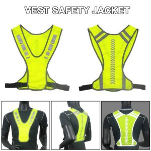 Reflective Vest Safe Jacket for Running Jogging Cycling Motorcycle Night H7JP