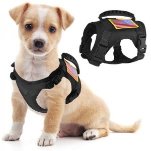 Tactical Pet Vest Small Dog Cat Harness Military Hunting Shooting Army Training Adjustable Molle Animal Vest with Rubble Handle